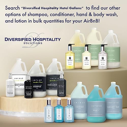 Terra Pure Infuse Hotel Shampoo | 1 Gallon | Designed to Refill Soap Dispensers (Set of 4)