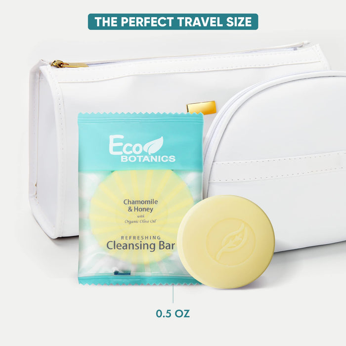 Eco Botanics Travel-Size Hotel Cleansing Bar Soap.5 oz (Case of 100)