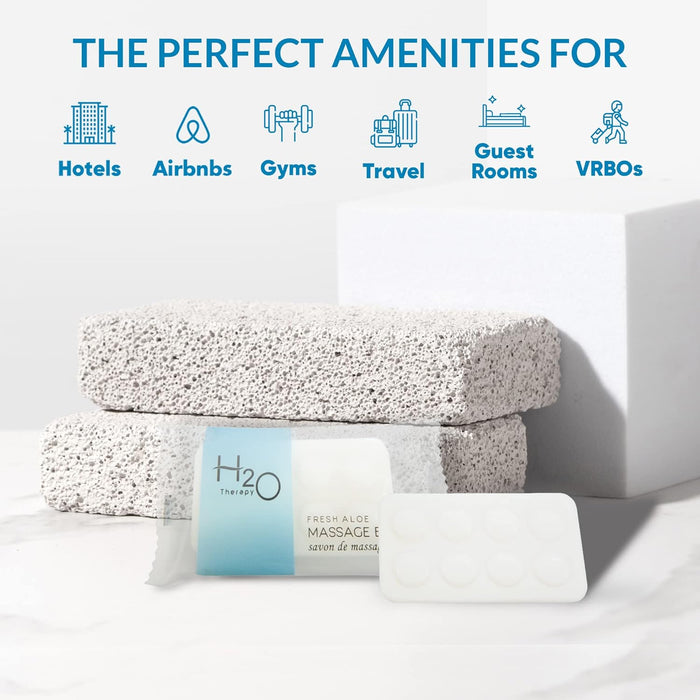 H2O Therapy Bar Soap, Travel Size Hotel Amenities, 1 oz (Case of 400)