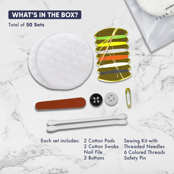 Personal Care Kit Frosted Sachet Wrap | Hotels and Vacation Rentals | (Case of 50)