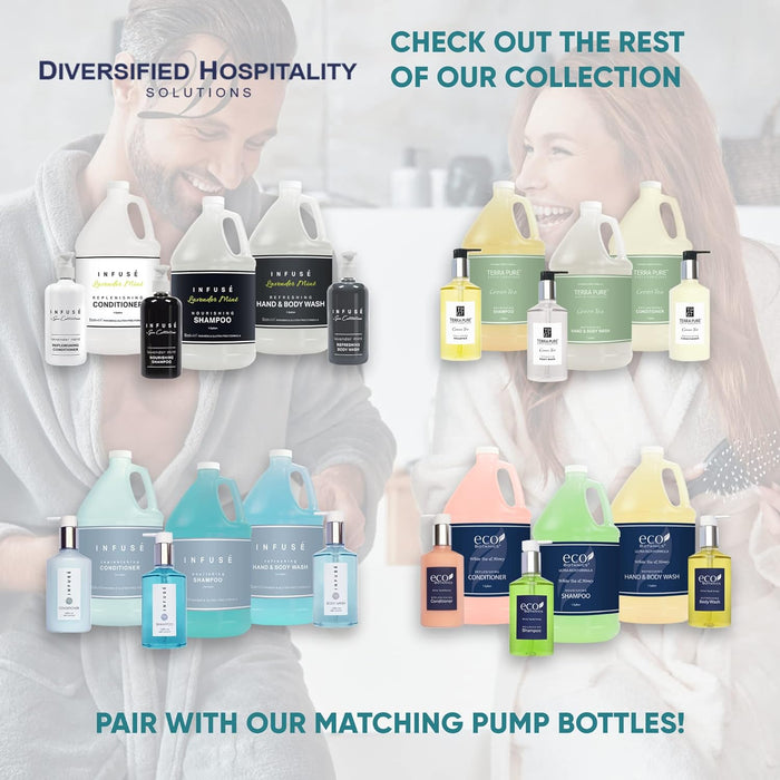 Eco Botanics Hotel Lotion | 1 Gallon | Designed to Refill Soap Dispensers | by Terra Pure (Set of 4)