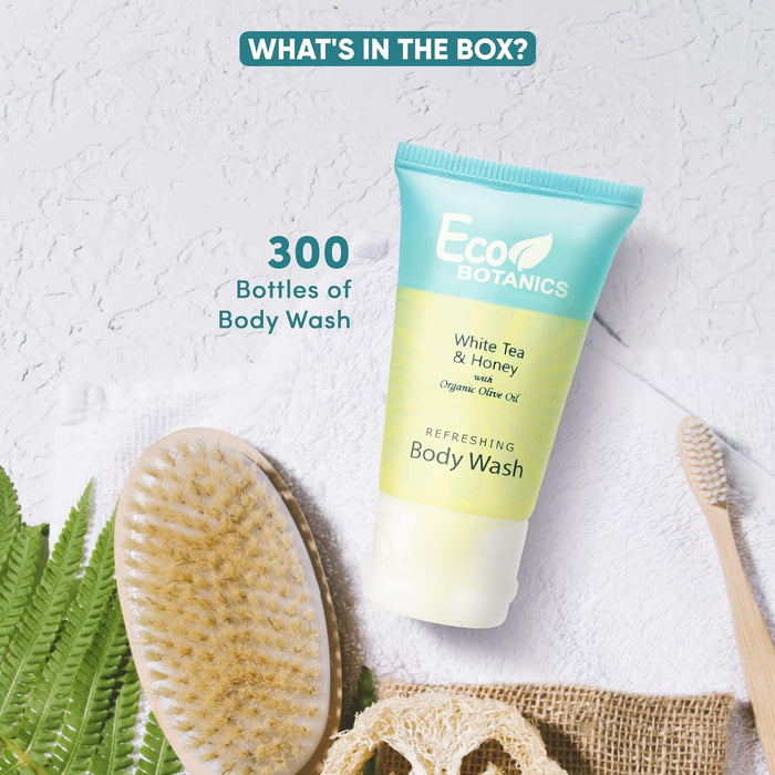 Eco Botanics Travel-Size Hotel Body Wash Soap, 1 oz. (Case of 300)