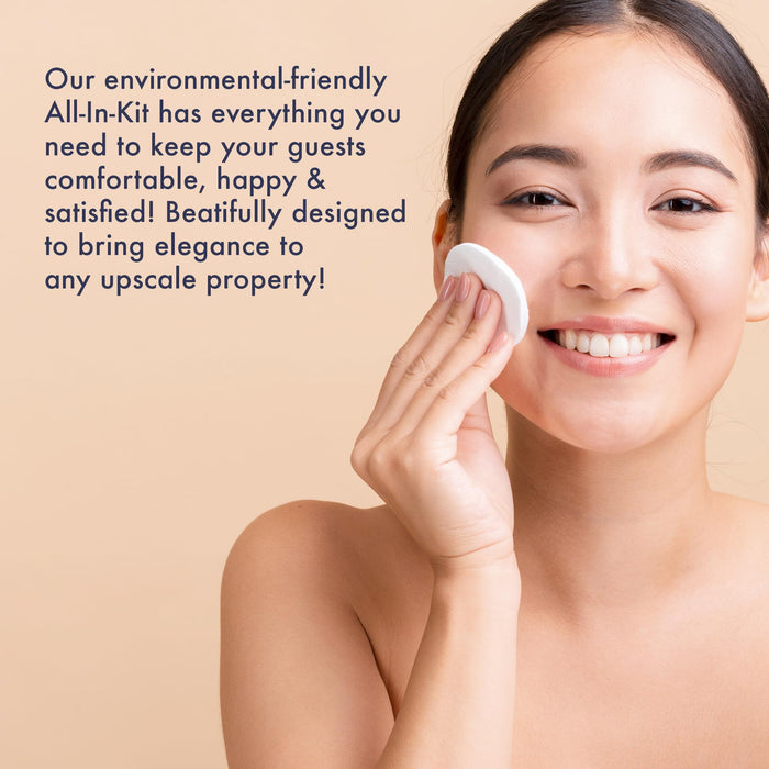 Personal Care Kit Frosted Sachet Wrap | Hotels and Vacation Rentals | (Case of 50)