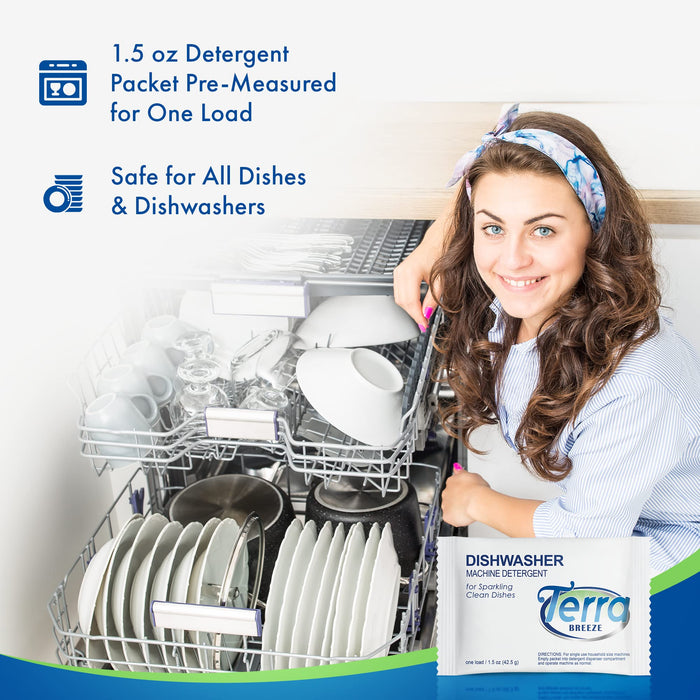 Travel Laundry Detergent & Dish Soap | Terra Breeze 1-Shoppe All-In-Kit Bulk Hotel Size Amenities for AirBnB & Rentals | 45 Pcs