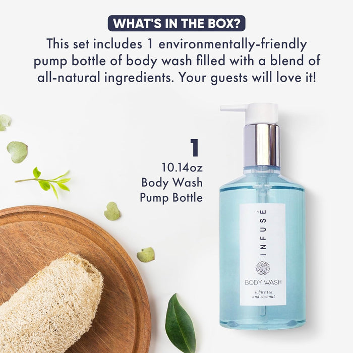 Infuse Body Wash, Retail Size Hotel Amenities, 10.14 oz. (Single)