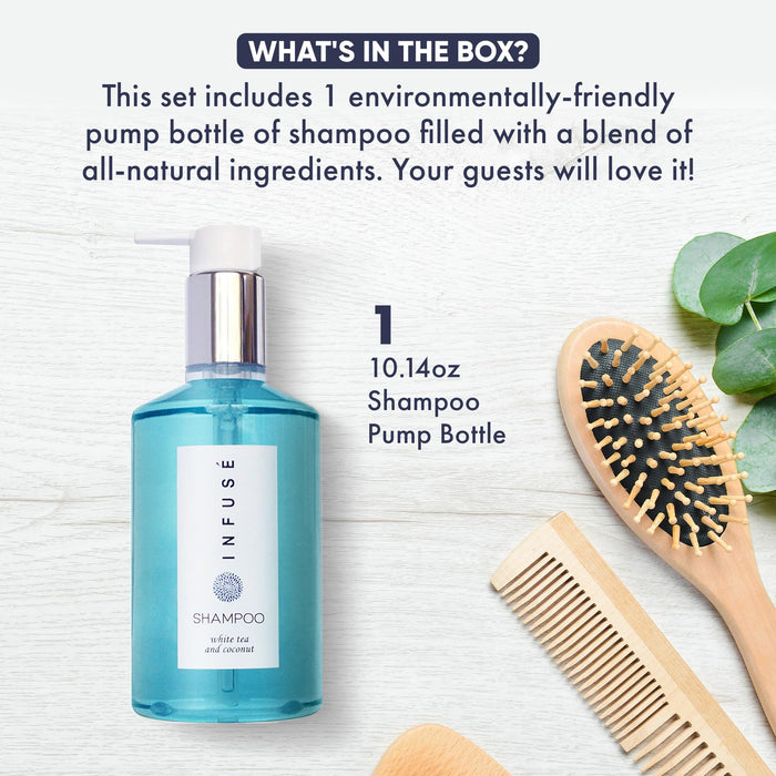 Infuse Shampoo, Retail Size Hotel Amenities, 10.14 oz. (Single)