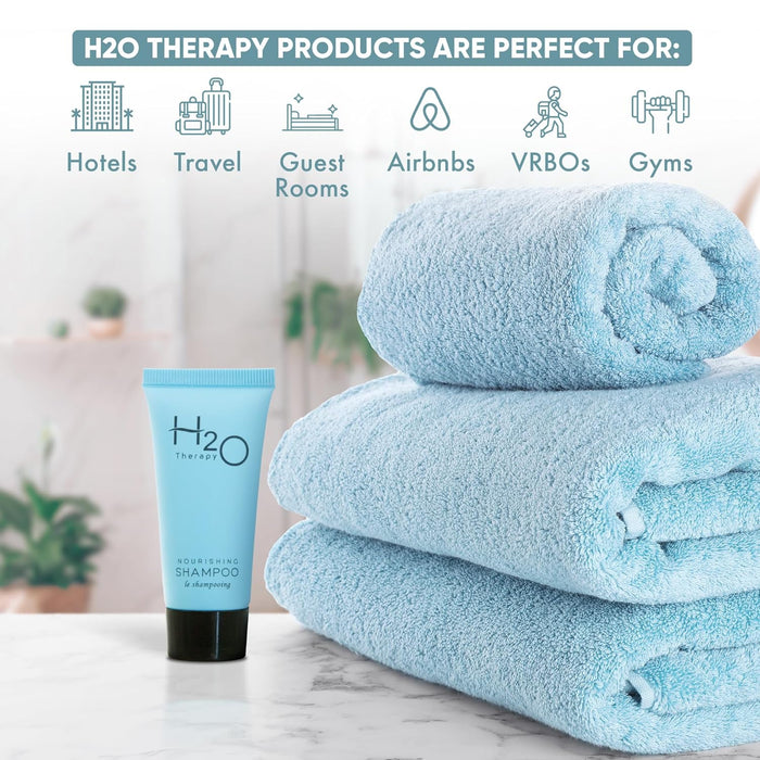 H2O Therapy Shampoo, Travel Size Hotel Hospitality, 0.75 oz (Case of 300)