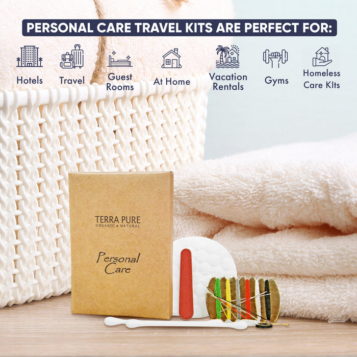 Terra Pure Green Tea Hotel Personal Care Kit, Recycled Paper, Soy Ink Box (Case of 500)