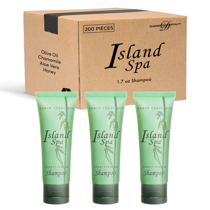 Island Spa Shampoo 1.7 oz. with Flip Cap with Natural Aloe Vera (Case of 200)
