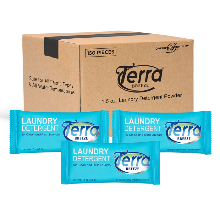 Terra Breeze Laundry Detergent Powder - 1.5 oz Packet (Case of 150)