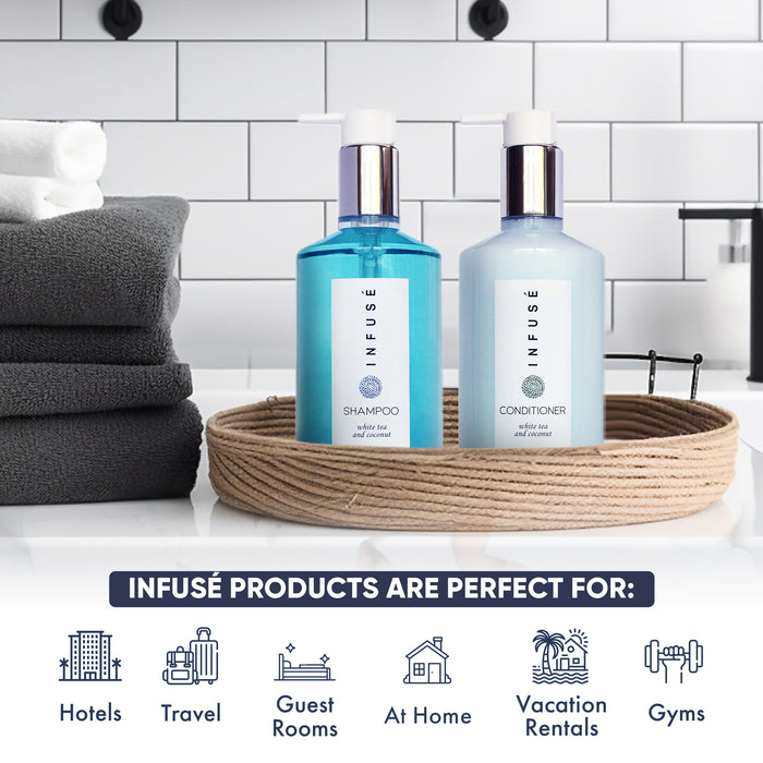 Infuse Shampoo, Retail Size Hotel Amenities, 10.14 oz. (Single)