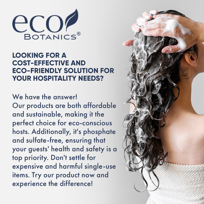 Eco Botanics Hotel Shampoo | 1 Gallon | Designed to Refill Soap Dispensers | by Terra Pure (Set of 4)