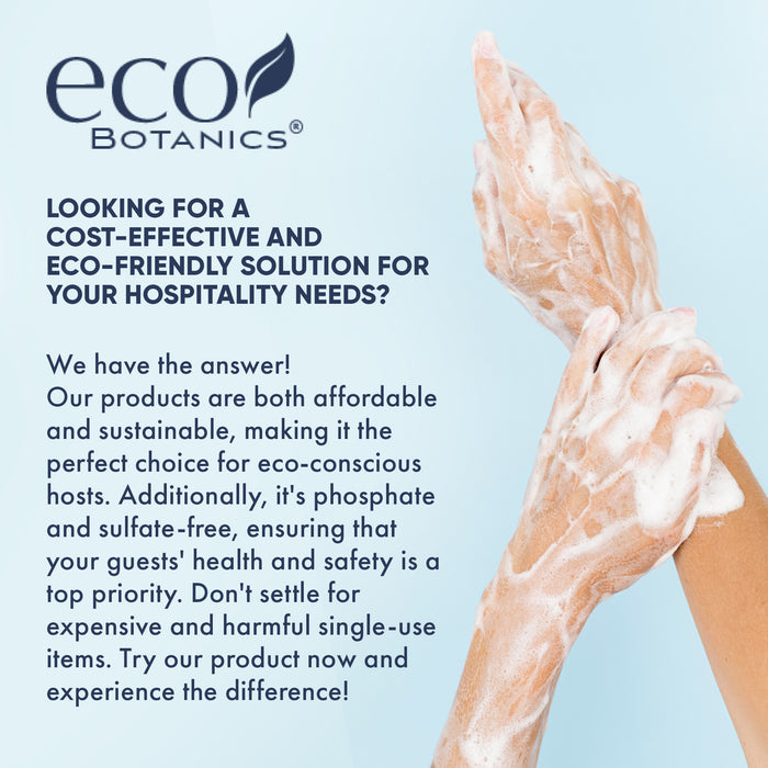 Eco Botanics Hotel Body Wash/Hand Soap | 1 Gallon | Designed to Refill Soap Dispensers (Set of 4)