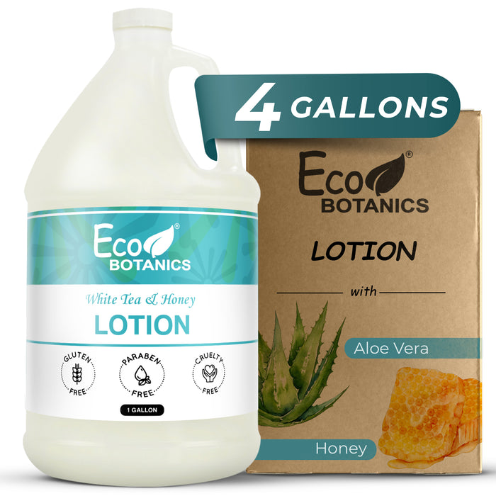 Eco Botanics Hotel Lotion | 1 Gallon | Designed to Refill Soap Dispensers | by Terra Pure (Set of 4)