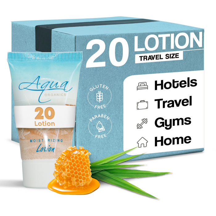Aqua Organics Lotion, Travel Size Hotel Amenities, 1 oz (Case of 20)