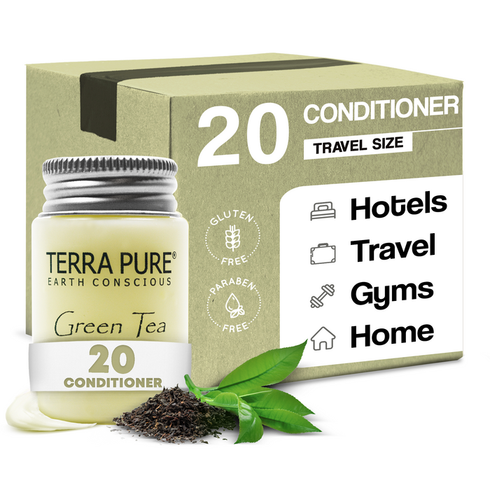 Terra Pure Conditioner, Travel Size Hotel Amenities, 1 oz (Case of 20)