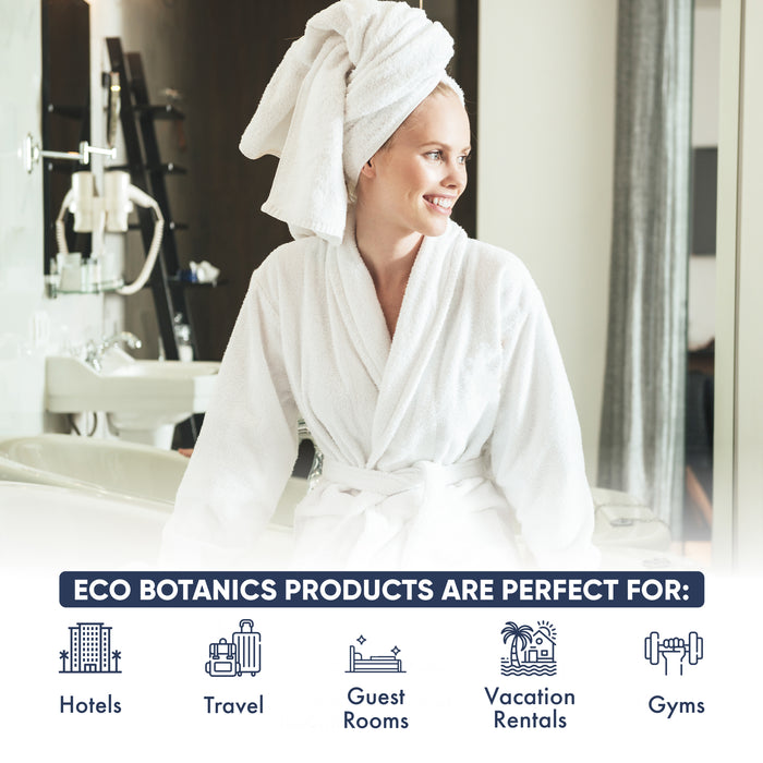 Eco Botanics,10.14 oz. Pumps (1 of Each) Shampoo, Conditioner, Hand/Body Wash, and Lotion (Set of 4)