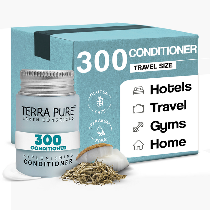 Terra Pure White Tea & Coconut Conditioner, Travel Size Hotel Amenities, 1 oz. (Case of 300)