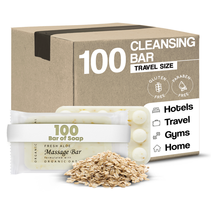 Diversified Hospitality Organic Oatmeal Cleansing Bar Soap, Travel Size Hotel Amenities, 1.25 oz (Case of 100)