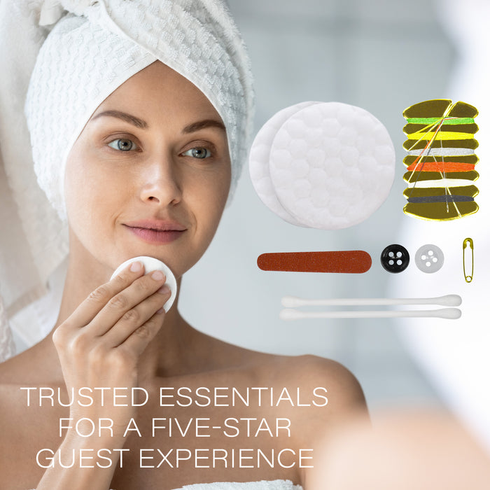 Personal Care Kit Frosted Sachet Wrap | Hotels and Vacation Rentals | (Case of 50)