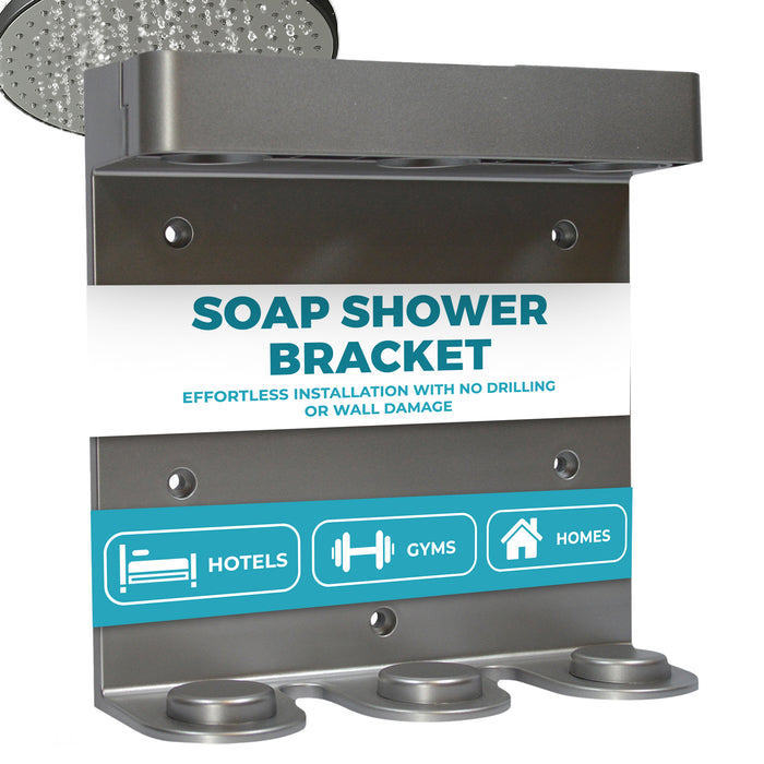 Acquavera Triple Bracket, Brushed Silver Finish