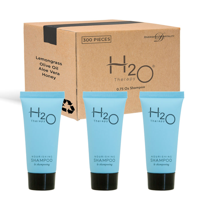 H2O Therapy Shampoo, Travel Size Hotel Hospitality, 0.75 oz (Case of 300)