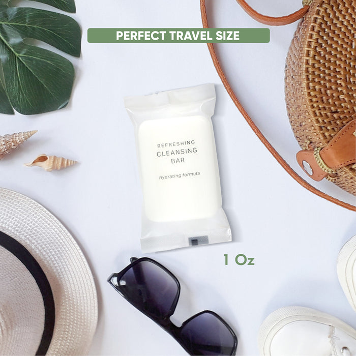 Terra Pure Bulk Set Hotel Luxury Toiletries | Travel Size Cleansing Bar 1 oz | 250 Total Bars | Amenities for Guest Hospitality, Motel, AirBnB, Gym