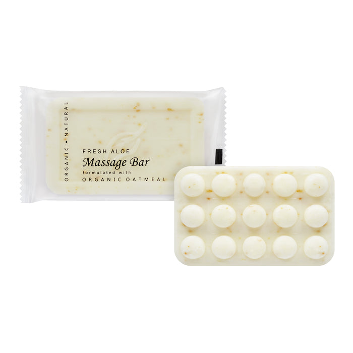 Diversified Hospitality Organic Oatmeal Massage Bar Soap, Travel Size Hotel Amenities, 1.75 oz (Case of 100)