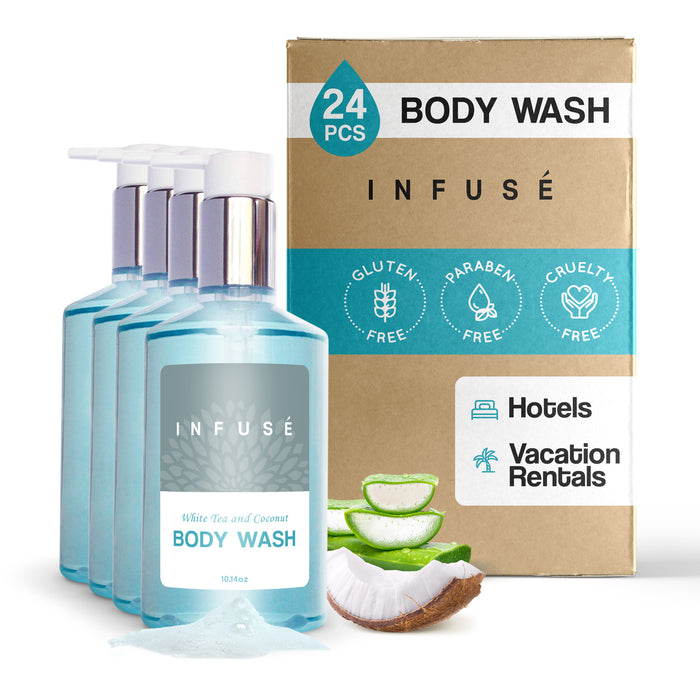 Infuse Body Wash, Retail Size Hotel Amenities, 10.14 oz. (Case of 24)