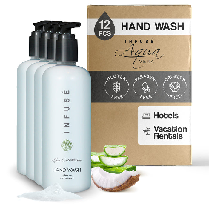 Infusé White Tea and Coconut Hand Wash Acquavera Bracket 400 ml Case of 12