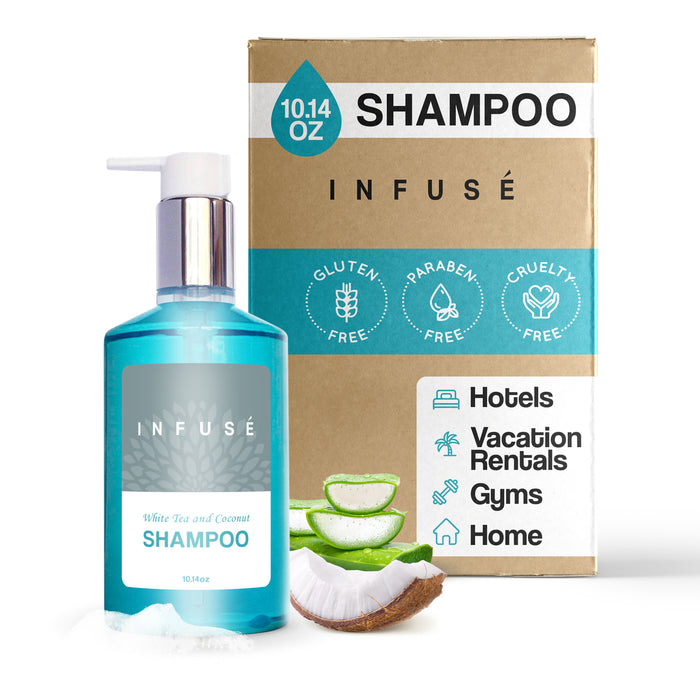 Infuse Shampoo, Retail Size Hotel Amenities, 10.14 oz. (Single)