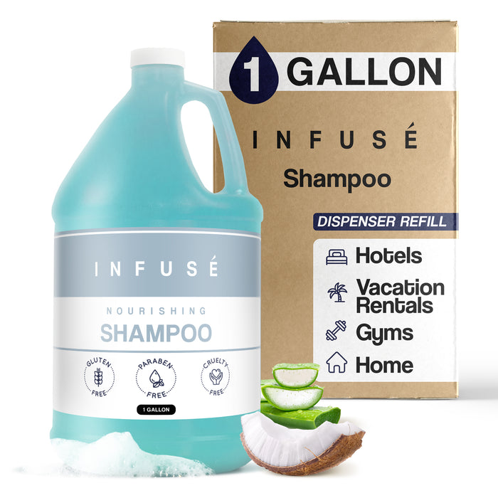 H2O Tropical Infuse Hotel Shampoo | 1 Gallon | For Hospitality & Vacation Rentals to Refill Dispensers | (Single Gallon)
