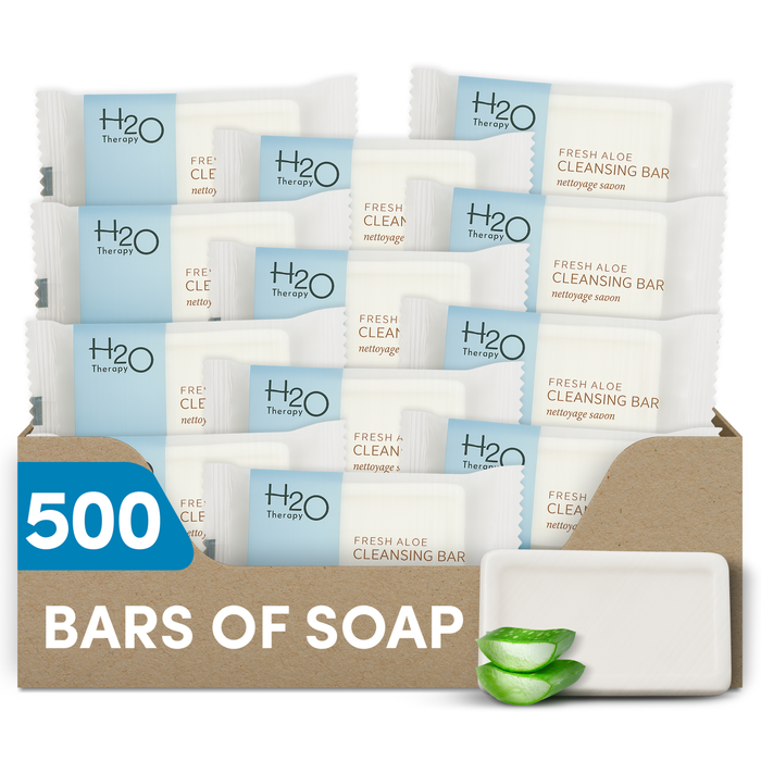 H2O Therapy Bar Soap, Travel Size Hotel Amenities, 0.88 oz (Case of 500)
