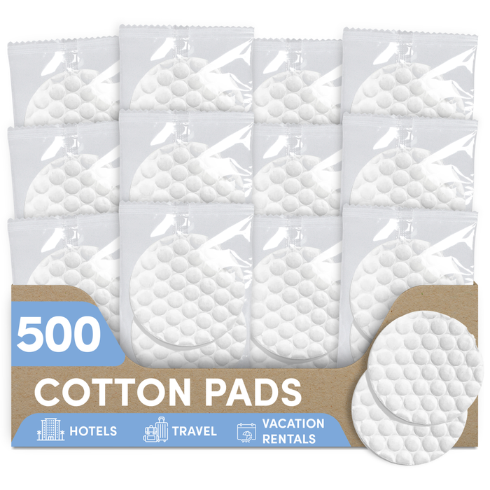 Hospitality Dual Cotton Pads Sachet Wrapped (Case of 500)