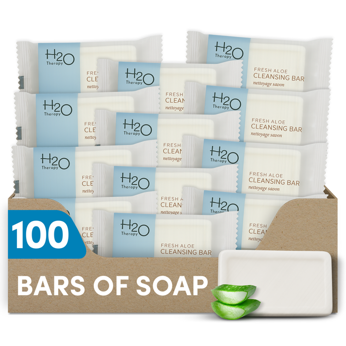 H2O Bar Soap, Travel Size Hotel Amenities, 0.88 oz (Case of 100)