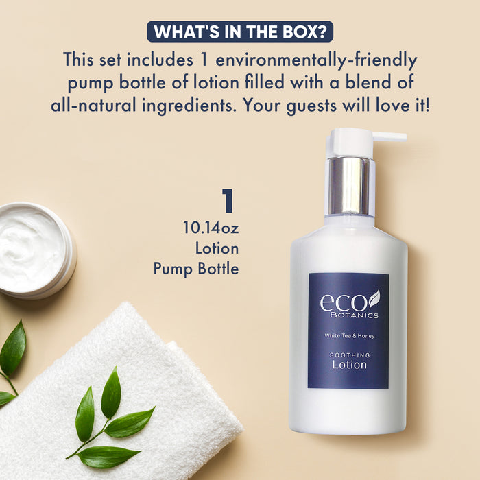 Eco Botanics Lotion, Retail Size Hotel Amenities, 10.14 oz. (Single)