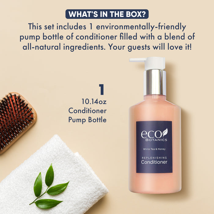 Eco Botanics Conditioner, Retail Size Hotel Amenities, 10.14 oz. (Single)
