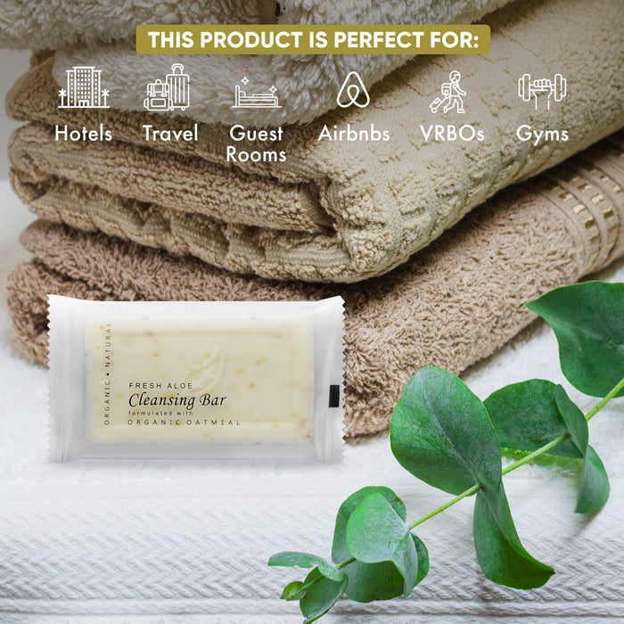 Diversified Hospitality White Aloe Vera Bar Soap, Travel Size Hotel Amenities, 1.25 oz (Case of 288)