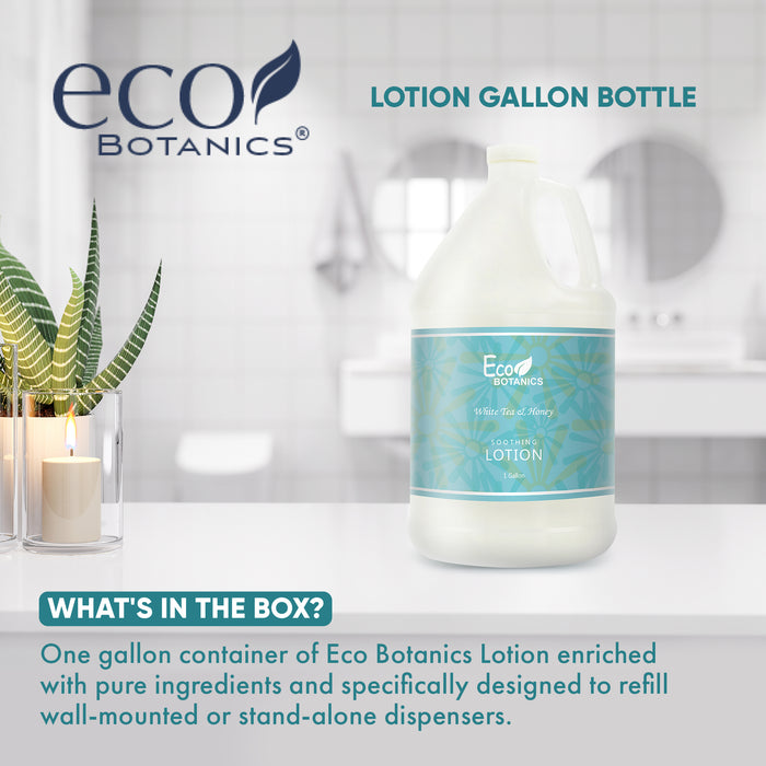 Eco Botanics Hotel Lotion | 1 Gallon | Designed to Refill Soap Dispensers | by Terra Pure (Single)