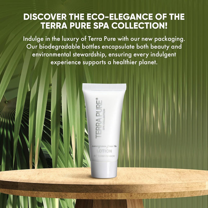 Terra Pure Spa Collection Bulk Set Toiletries | Amenities for Guest Hospitality, Vacation Rental Properties, Motel, AirBnBs, Gyms, Airport |Luxury Travel-Size Hotel Lotion 0.85 oz Tubes (Case of 20)