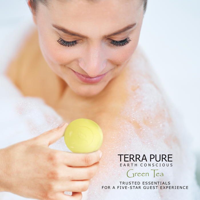 Terra Pure Bar Soap, Travel Size Hotel Amenities, 1.25 oz (Pack of 100)
