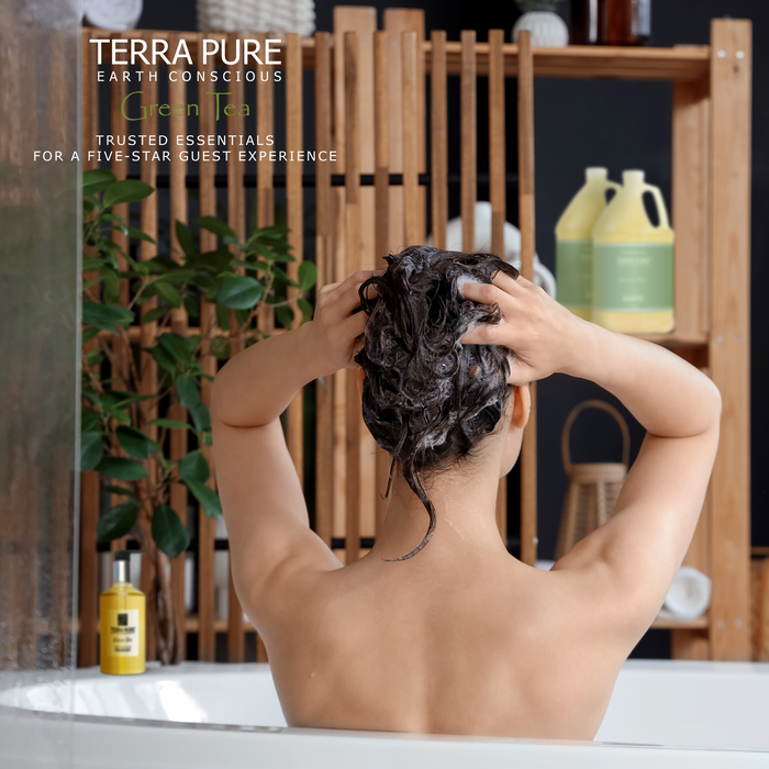 Terra Pure Hotel Shampoo | Four Gallons | Designed to Refill Soap Dispensers | by Terra Pure (Set of 4)