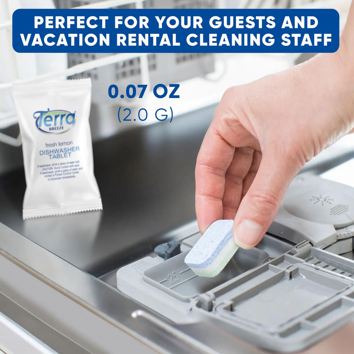 Terra Breeze 200-Count Dishwasher Detergent Pods, Bulk Hotel Supplies