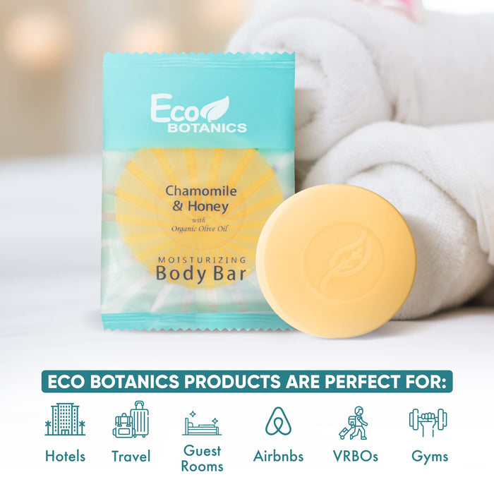 Eco Botanics Travel-Size Hotel Body Bar Soap, 0.89 oz (Case of 500)