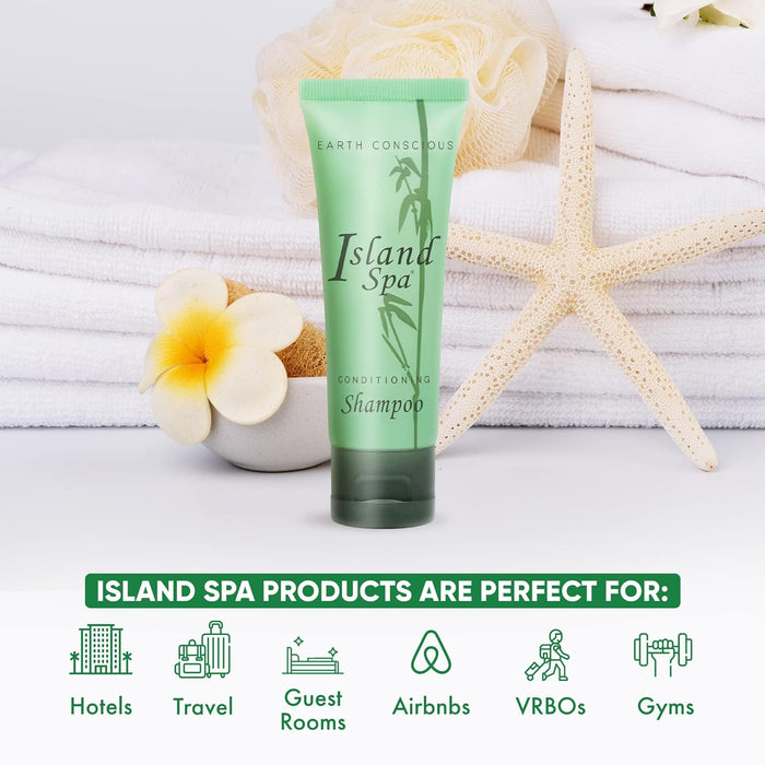 Island Spa Shampoo 1.7 oz. with Flip Cap with Natural Aloe Vera (Case of 200)