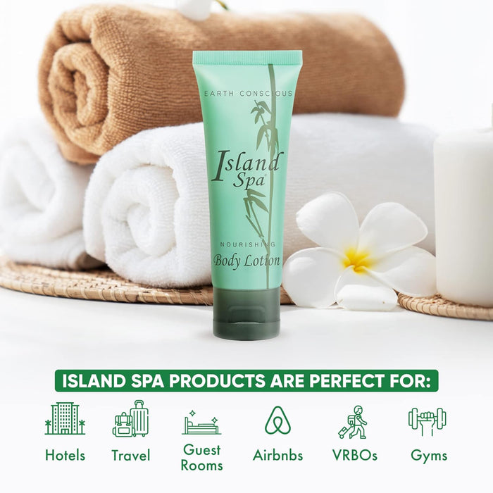 Island Spa Lotion 1.7 oz. with Flip Cap, Enriched with Natural Aloe Vera (Case of 200)