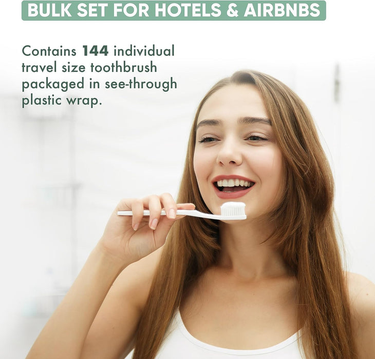 Bulk Disposable Hotel Toothbrushes (case of 144)