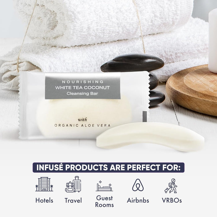 Infuse Bar Soap | Travel Size Hotel Amenities | 40 Gram (Case of 200)