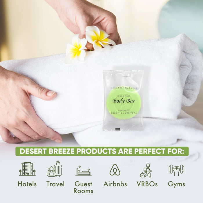 Desert Breeze Bar Soap, Travel Size Hotel Amenities, 1 oz (Case of 300)