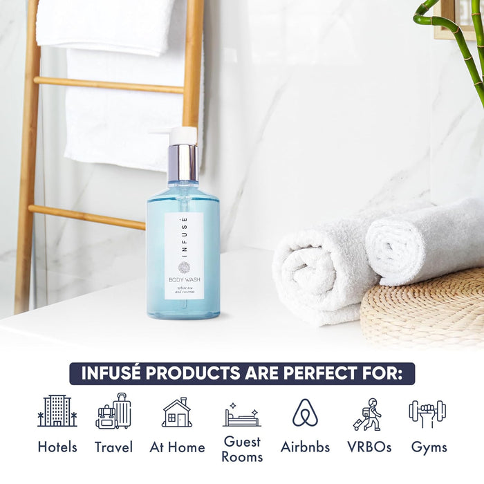 Infuse Body Wash, Retail Size Hotel Amenities, 10.14 oz. (Case of 24)